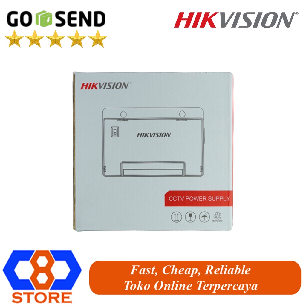 POWER SUPPY CCTV HIKVISION DS-2FA1225-D4 2FA1225 12V 4A 4CH RESMI