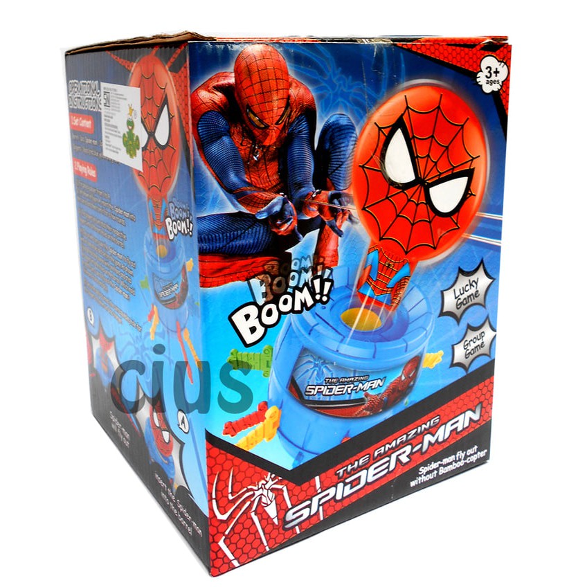 PIRATE BARREL SPIDERMAN - MAINAN ANAK EDUKASI BAORD GAME