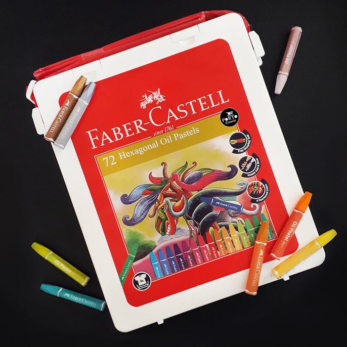 

:::::::] Faber Castell Hexagonal Oil Pastel Crayon 72 Colours Color Warna