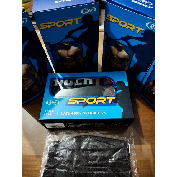 CELANA DALAM RIDER SPORT 337 + MASKER 1 PCS / CD RIDER SPORT 337