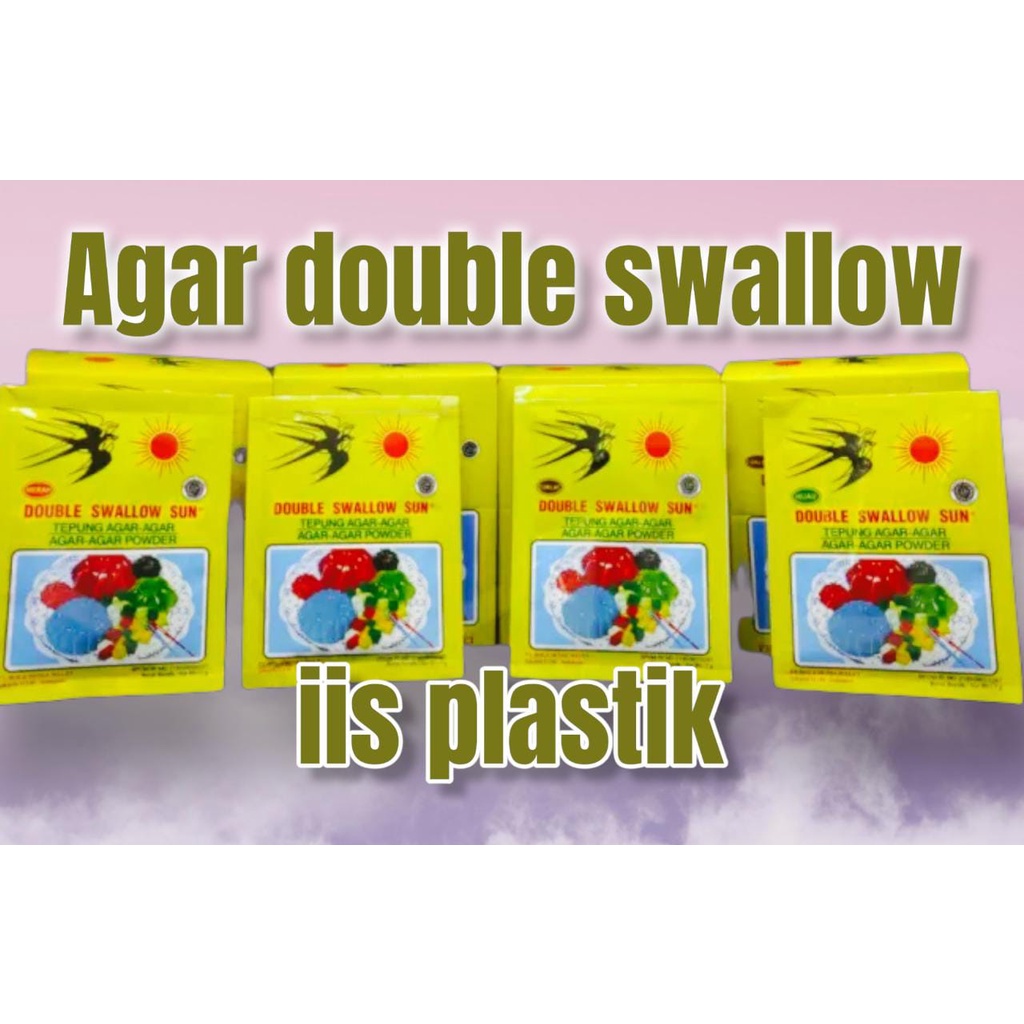 Agar agar double swallow sun sachet 7gram / Agar agar powder cap dua walet