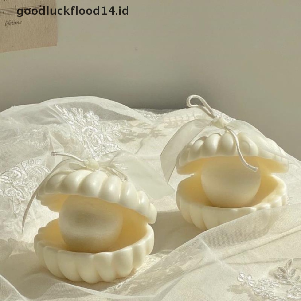 [OOID] Pearl Seashell Mold Soy Candle Making 3D Soap Cake Art Gifts Baking Decoration ID