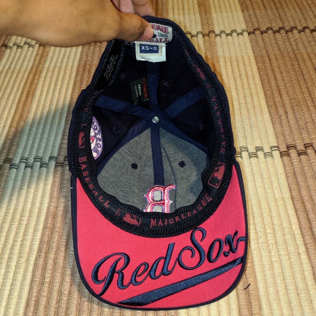 Topi MLB B Red Sox Boston Pink Baseball Cap Original Second Preloved