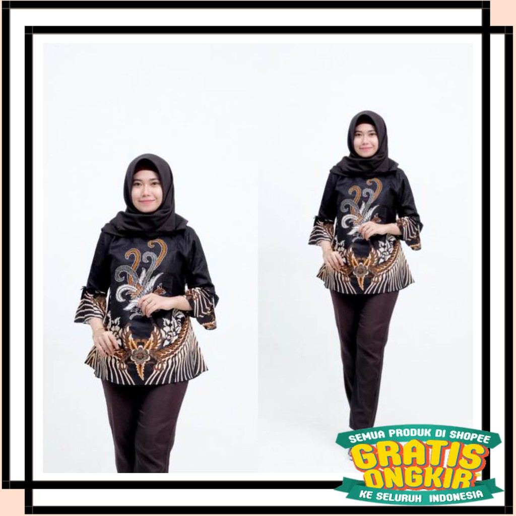 ASLI SEMARANG MODEL BARU PEKALONGAN / Atasan Batik Wanita Kerja Kantor Batik Artodomoro