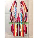 Striping - Sticker Yamaha Vega R New 2007 Merah Hitam