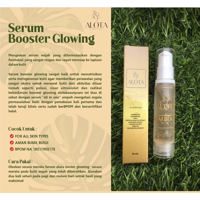 NEW SERUM BOOSTER BY ALOTA BEAUTY CARE