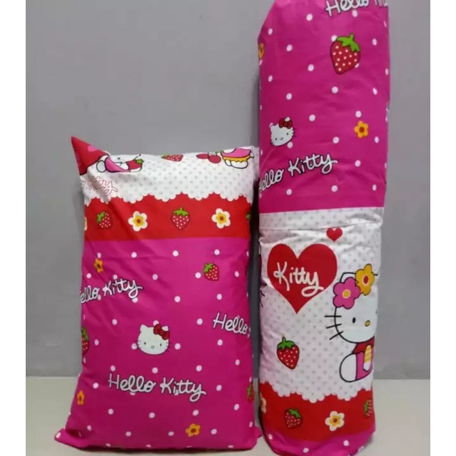 Paket 2 in 1 SARUNG BANTAL DAN SARUNG GULING KARAKTER / 1 SARUNG BANTAL DAN 1 SARUNG GULING