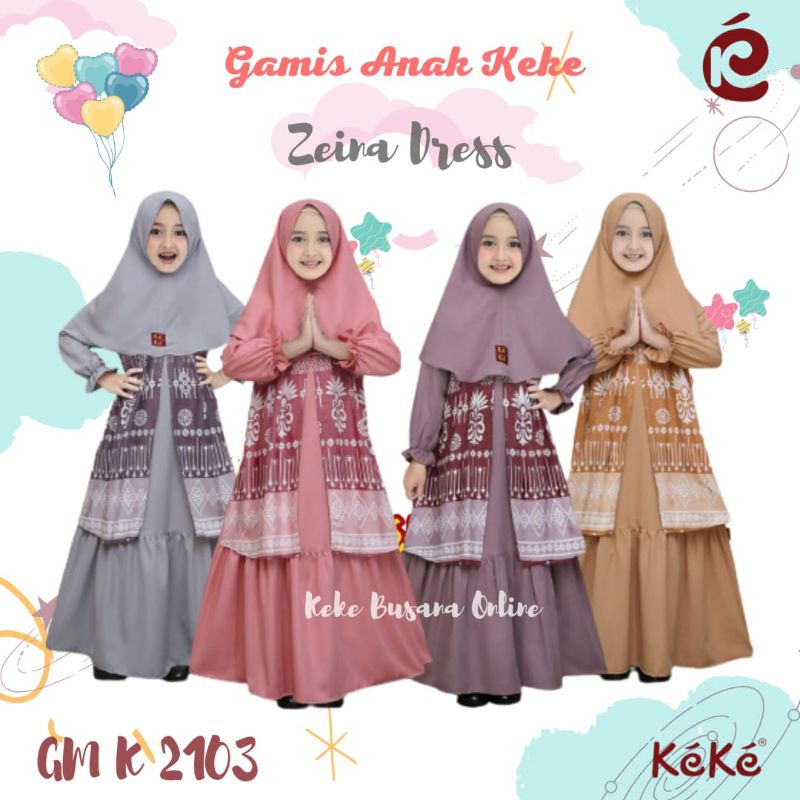 Gamis Anak Keke ~ Zeina Dress ( GM K 2103 )