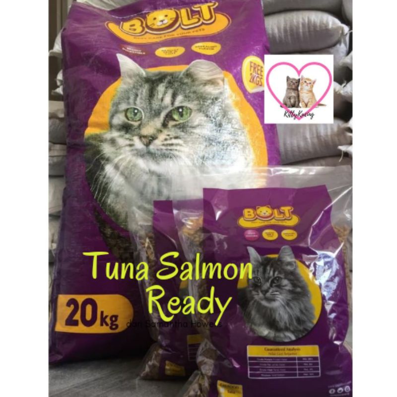 BOLT TUNA SALMON Makanan Kucing Murah 1kg