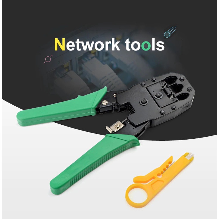 Tang Crimper Kabel LAN Plier Network Cable RJ45 RJ-11 - TF-315 - Green