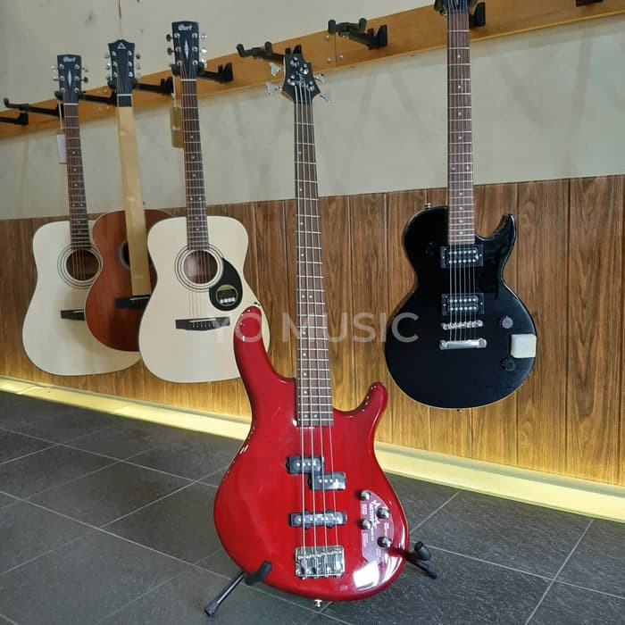 Bass Cort Action Gitar BK Black/TR TransRed Cort Original