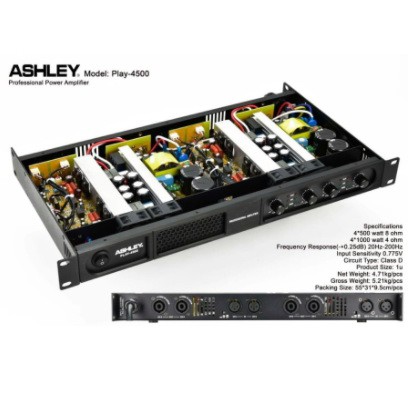 Power Ashley Play 4500 Ampli Amplifier 4 x 500watt Class D ORIGINAL