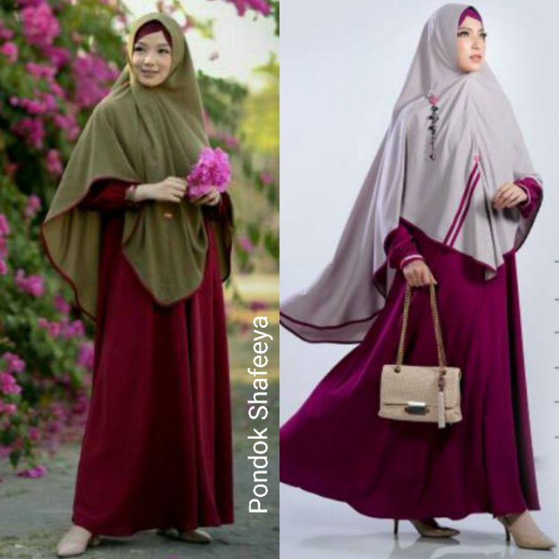 Aulia Sabila set gamis daisy