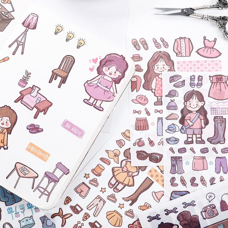 

STIKER GIRL GIRLY LUCU ANIMASI ANIME JEPANG STICKER HP LAPTOP TUMBLER MUG DIARY SCRAPBOOK DINDING