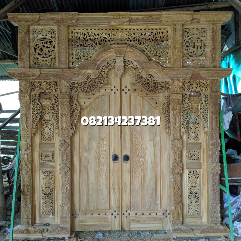 Pintu Gebyok Klasik | Gebyok Antik Jepara | Gebyok 3 meter persegi | Gebyok Ukir Jepara