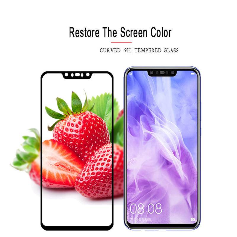 Huawei Nova 2i 3i 2 Lite 5T 7i Y6 2018 Y6 Pro 2019 Y7 Pro 2019 Y9 2019 Y9 Prime 2019 Y6P Y7A Tempered Glass Screen Protector Full Coverage Film Black