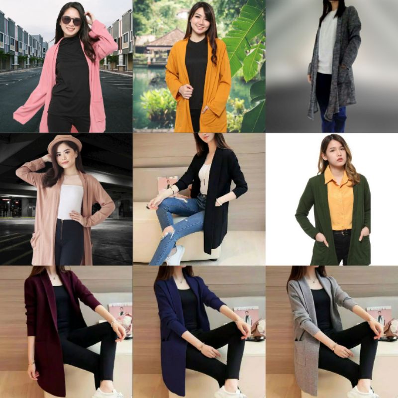 Cardigan Outer Girls Outerwear Woman Cardigan Wanita