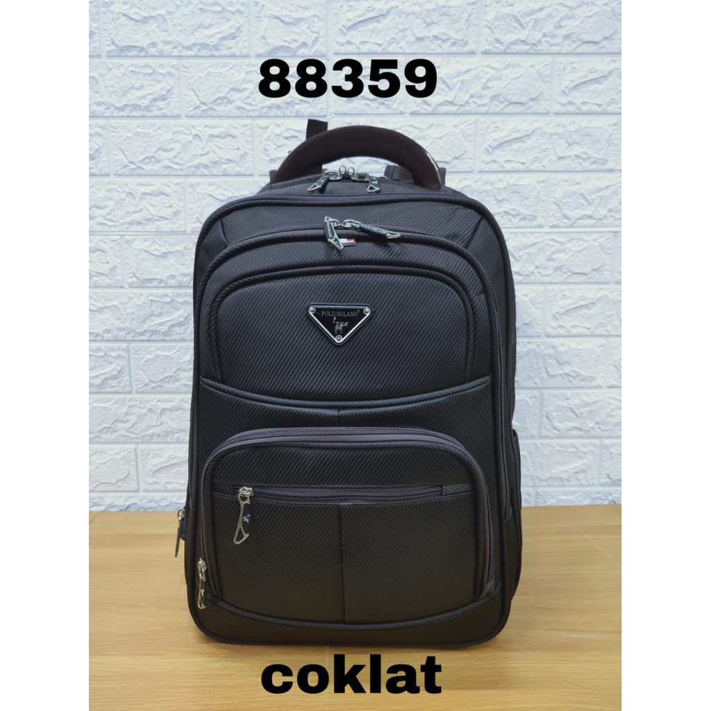 TAS PUNGGUNG Tas Pria EMBOS TERLARIS POLO MILANO - 88359 - BACKPACK MULTIFUNGSI MURAH ASLI IMPORT