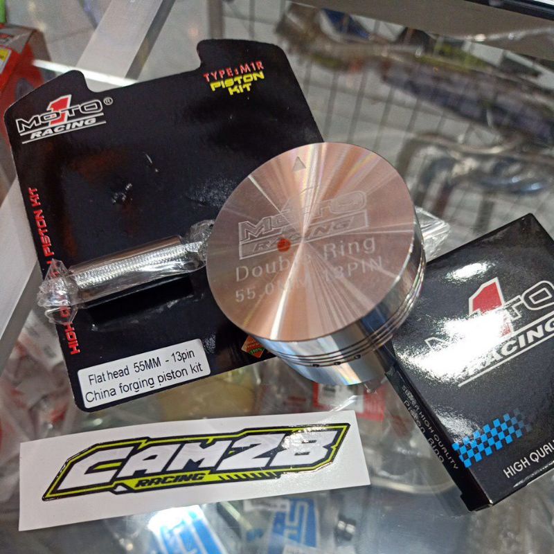 Piston Moto1 forged ukuran 54.5 55 55.25 pen 13 bukan fjn daytona TDR Kawahara-55 pen 13