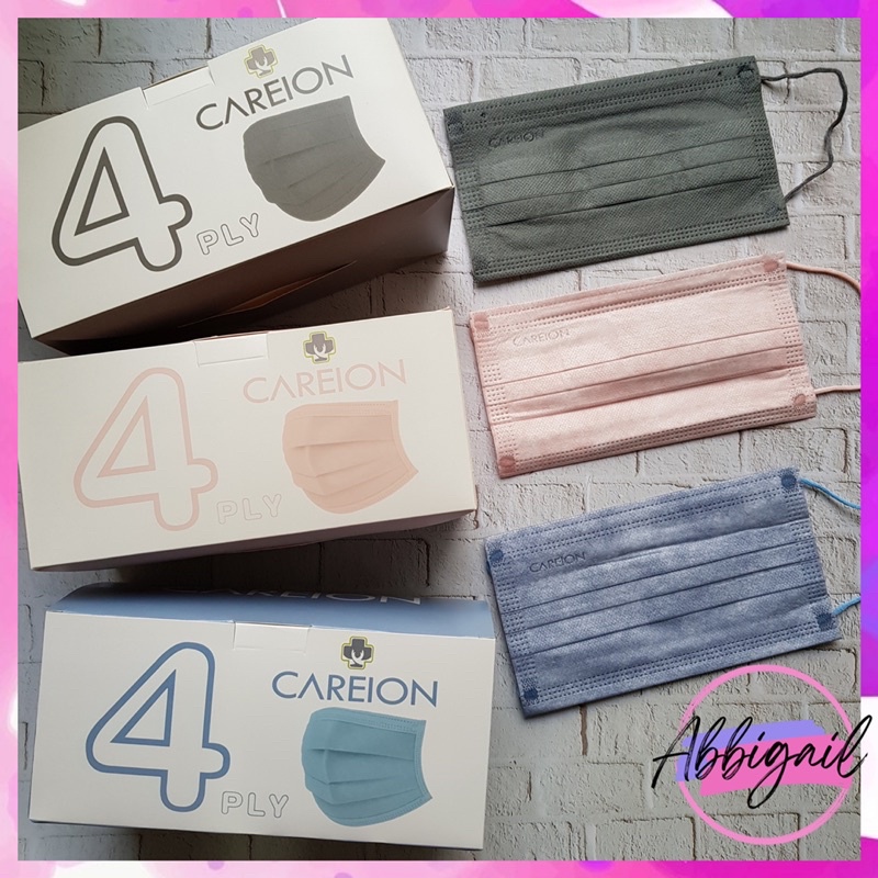 𝘈𝘉𝘎✰ Masker 4Ply Masker 3Ply Masker Earloop 3 PLY 4 PLY Medis Careion Premium Series Earloop Warna Warni Isi 50Pcs / Masker Medis 3PLY 4PLY 1002