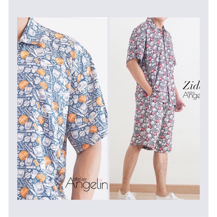 [READY STOCK] zidane pajamas baseball ATELIER ANGELINA