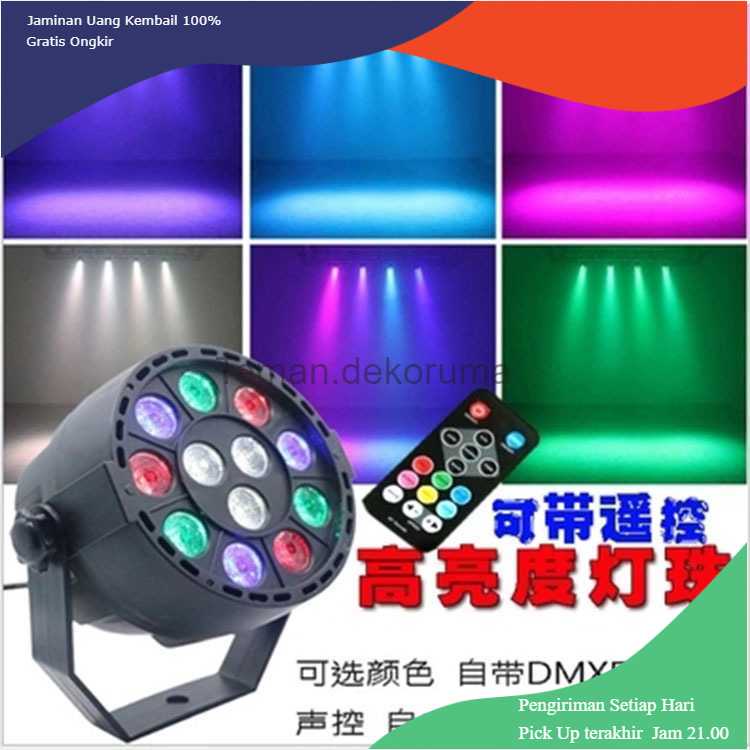 TD-DHA KUMASTB Lampu Sorot LED RGB Disko Party DMX 12W Remote Control - STL47