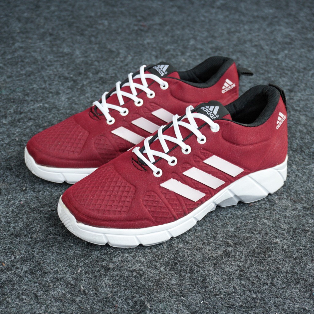 SM88 - BISA COD - Sepatu Olahraga Pria Adidas Robot Merah Snekers Running Sport Jogging Cowok Keren