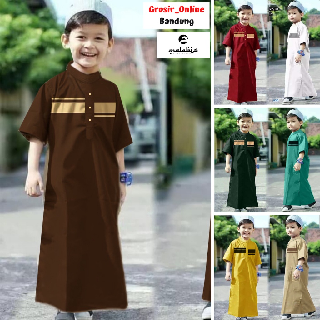 Jubah Anak Laki Laki Baju Koko Gamis Muslim Remaja Cowok