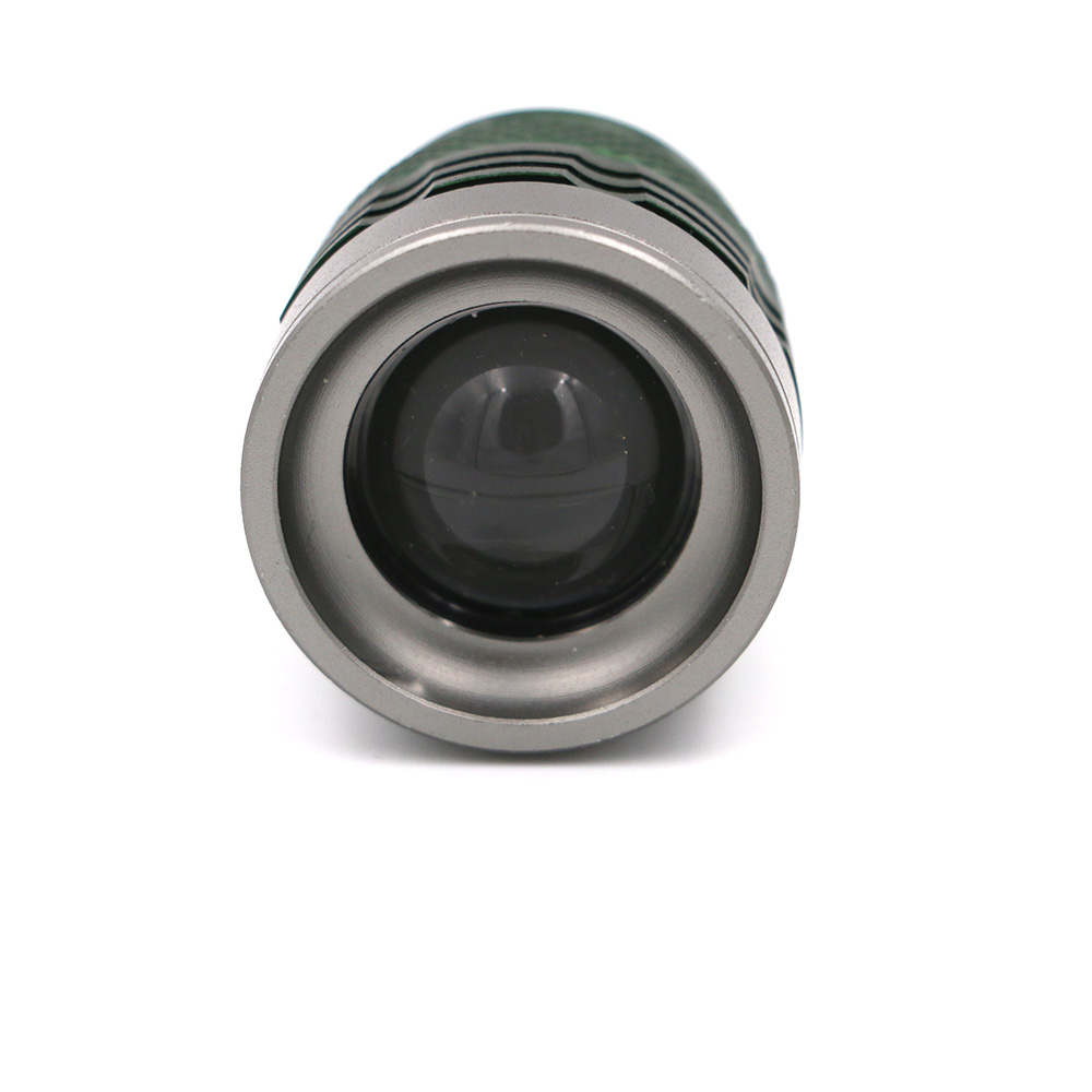 Senter LED USB Zoomable Mini Handy Flashlight 800 Lumens - HIJAU