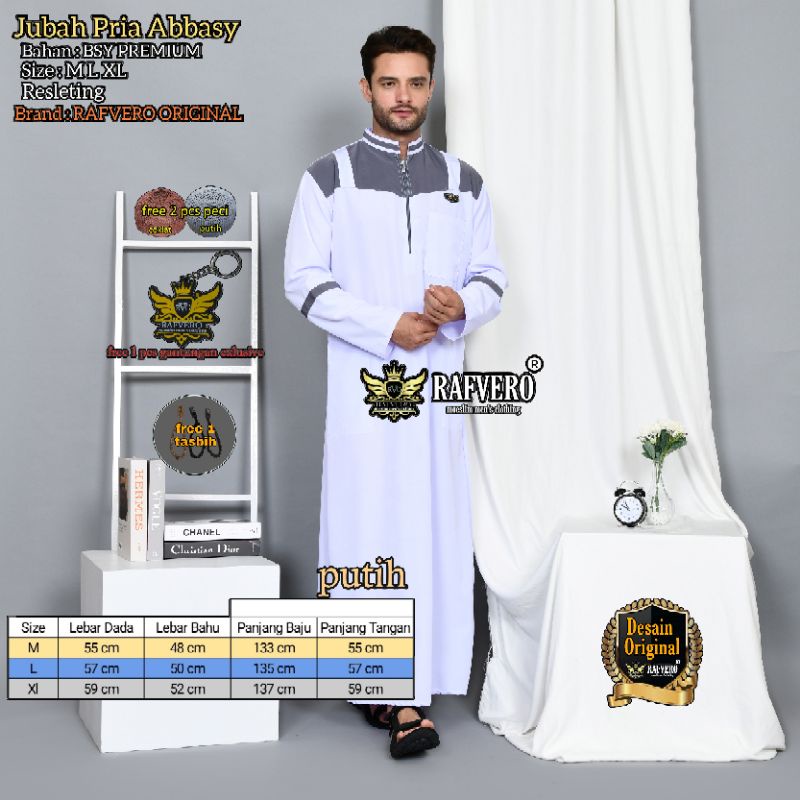 Jubah Pria Abbasy ORIGINAL RAFVERO - Jubah Pria - Jubah Pria Terbaru