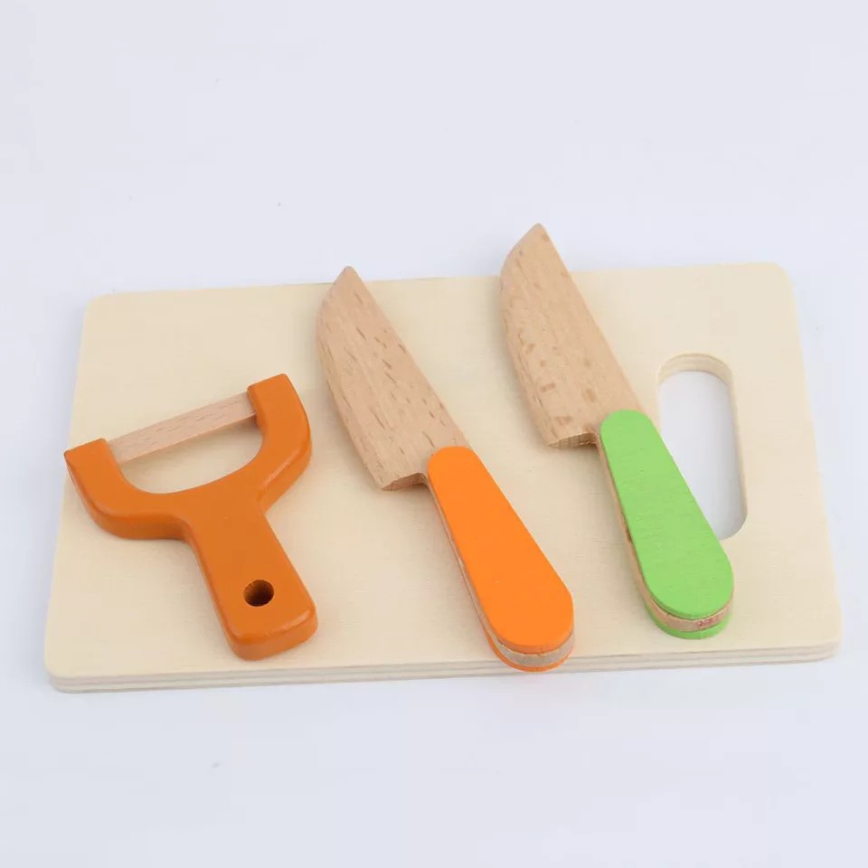 17Pcs Look At It Mainan Masak Masakan Wooden Toys Mainan Kayu Mainan Dapur Anak Perekat magnet