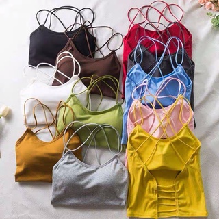 TJM BR278 Tanktop Bra Pakaian Dalam Bra Wanita Tanpa Kawat Thanktop Tali Kecil Thank Top Bra Singlet