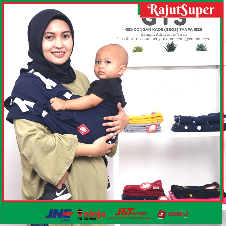 Gendongan Bayi Geos Tanpa Size Adjustable