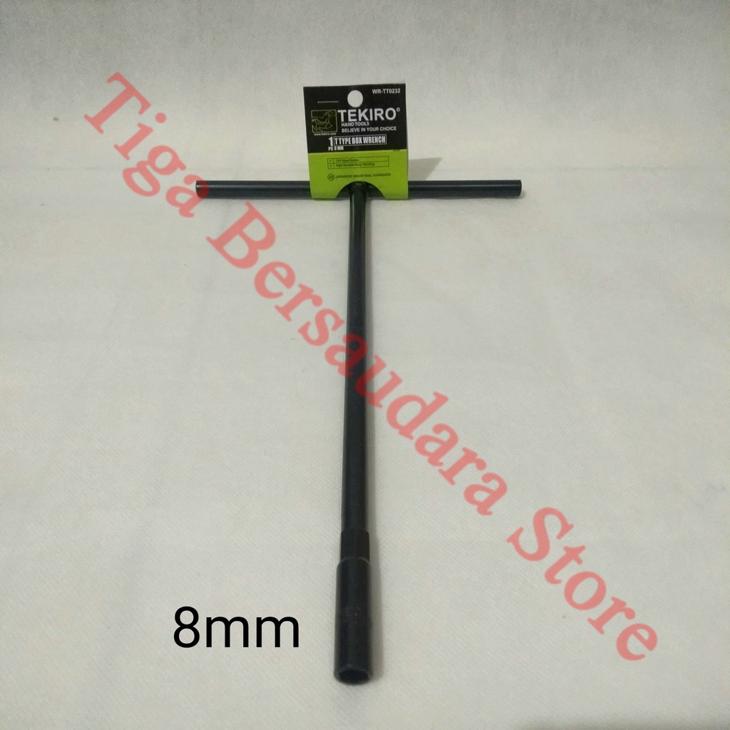 Tekiro kunci sock t hitam 8 mm kunci t tekiro 8 mm