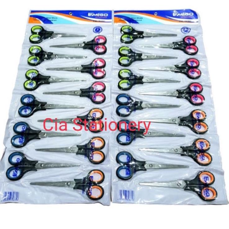 

New! Gunting Vitro 706 Hitam / Gunting Renceng Tanggung / Gunting HW6 / Gunting Gagang Karet ~