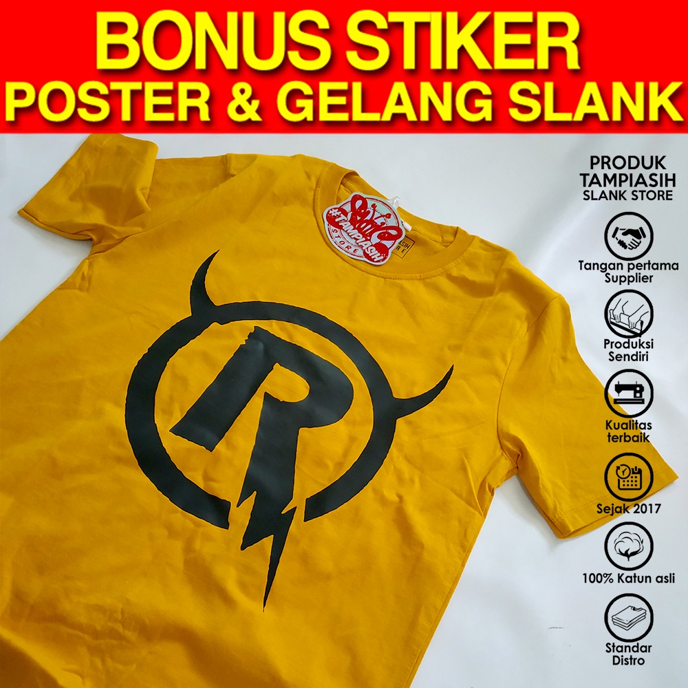RIDHO SLANK - MUSTARD - LENGAN PENDEK - ORIGINAL MADE IN SLANKERS - BAJU KAOS SLANK - TAMPIASIH STOR
