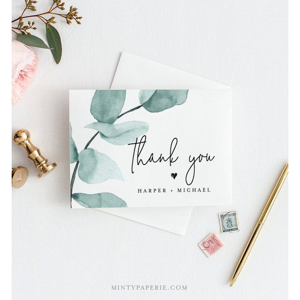 THANKS CARD WEDDING SOUVENIR
