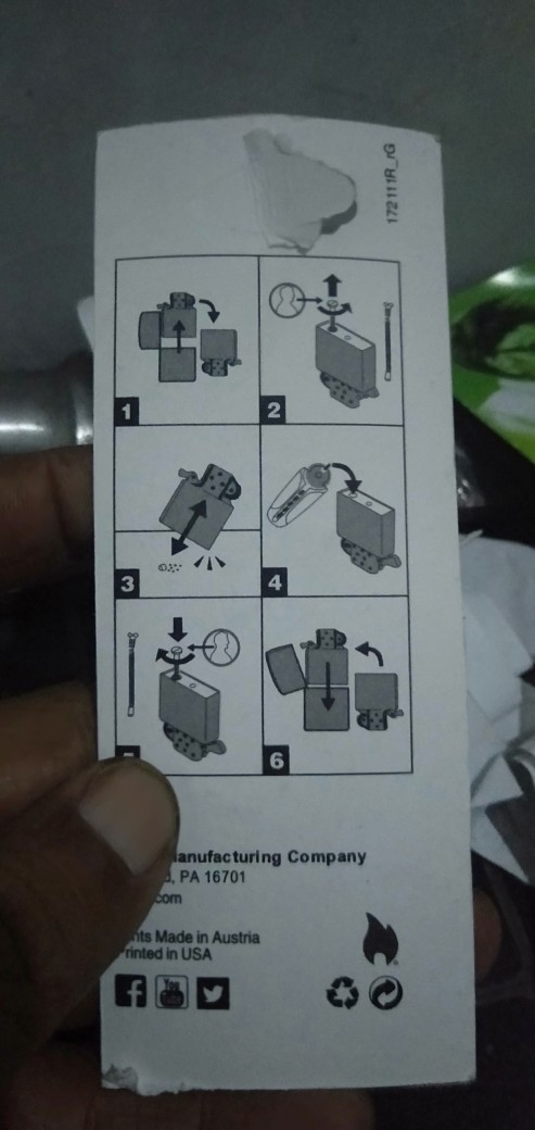 Batu Zippo Original / Flint Zippo