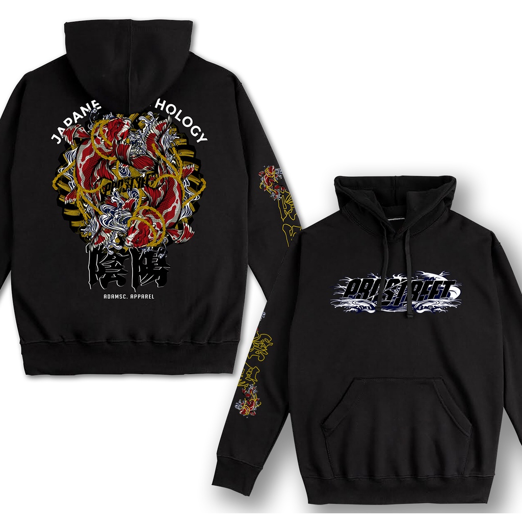 Jaket Hoodie Pria PROSTREET YINYANG BALANCE JAPANESE MYTOLOGY