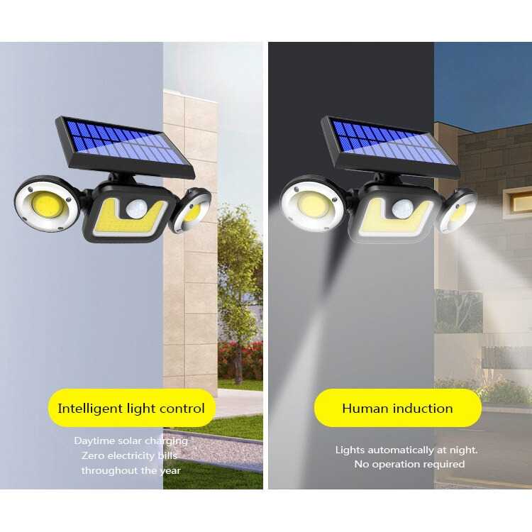 TD-DHA Choifoo Lampu Solar Panel Sensor 83 COB LED Cool White - FL-1729