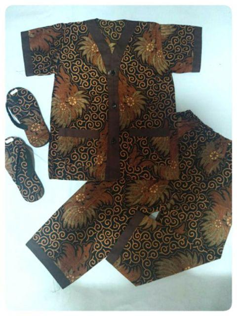 Kemeja Batik Pria Ppbtk07 Wsa04 Slim Fit Modern Elegan Baju Formal Pria Kerja Seragam Kantor