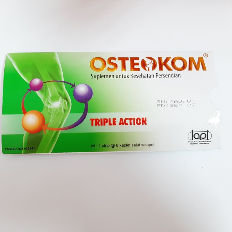 OSTEOKOM 1 STRIP @6 KAPLET - ED 10/2024