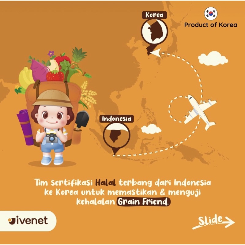 Ivenet Grain Friend Biscuit 40gr Snack Sehat Bayi