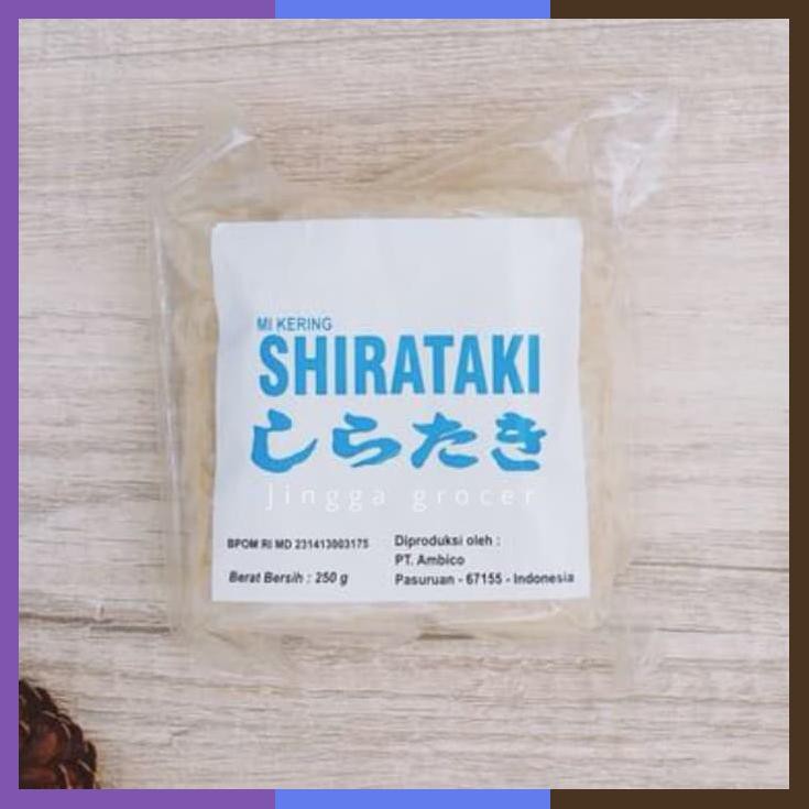 

Dry Shirataki Mie Kering Shirataki Diet Keto 10 Keping 250Gr