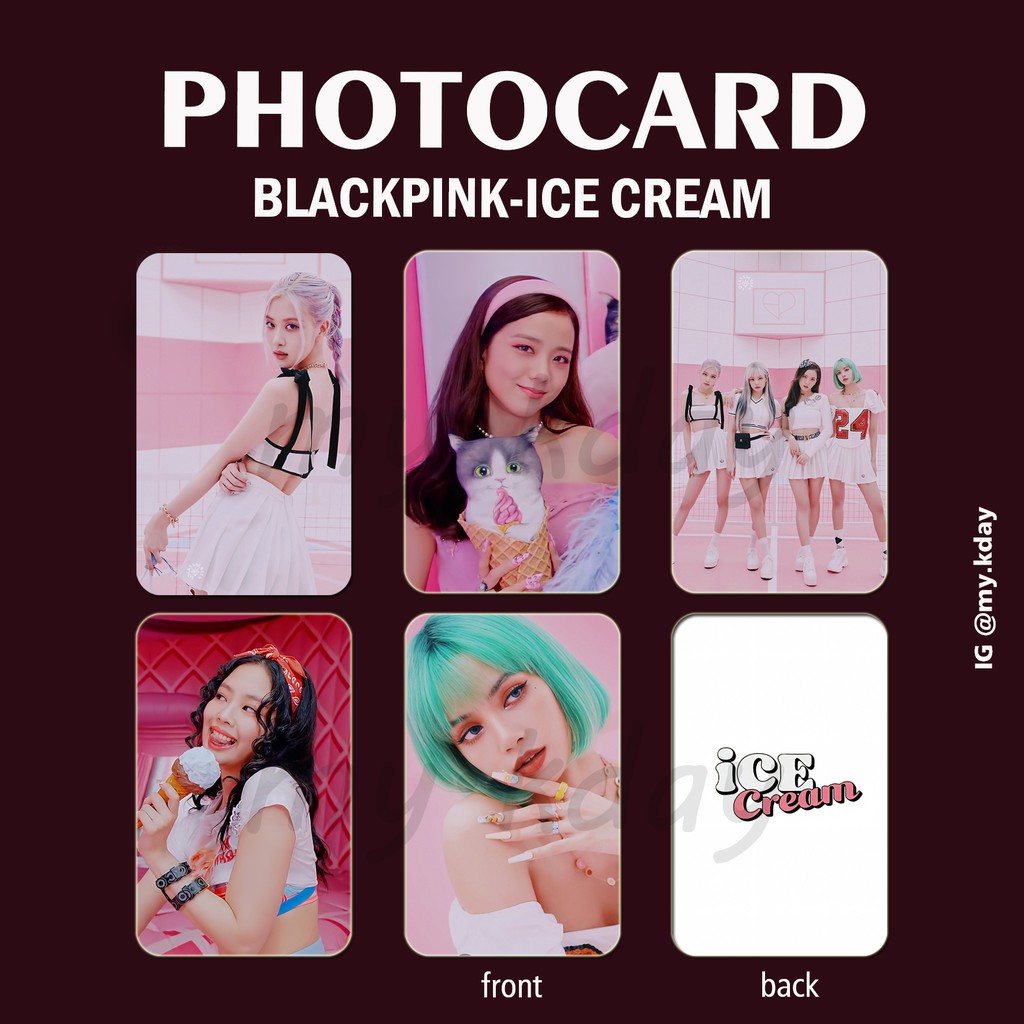 PC-0009, Unofficial Photocard Blackpink ICE CREAM 2 sisi
