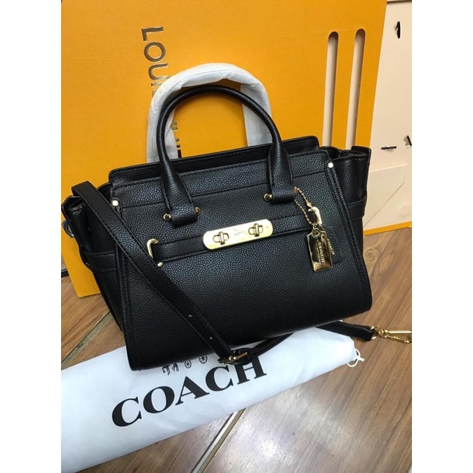 Tas Wanita merk Coach Swagger import Semi premium