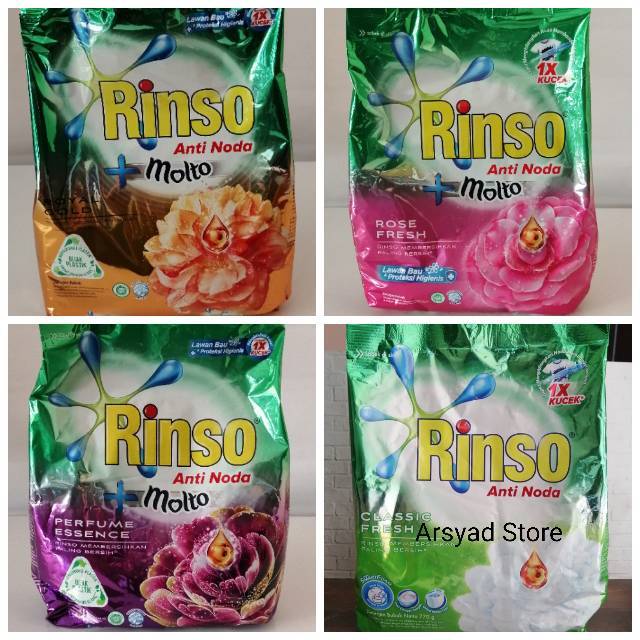 Rinso Anti Noda Powder deterjen bubuk 770 gram Shopee 