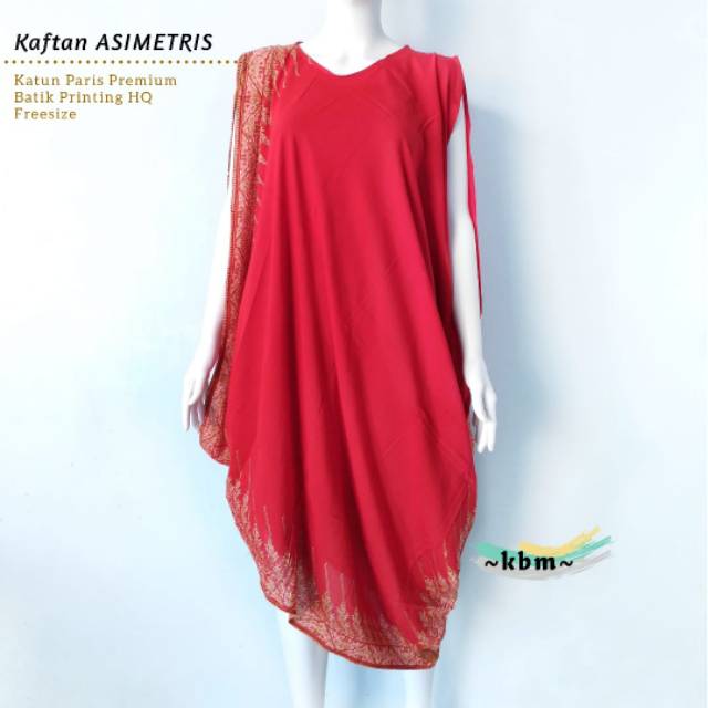 Kaftan paris asimetris ori Kbm solo