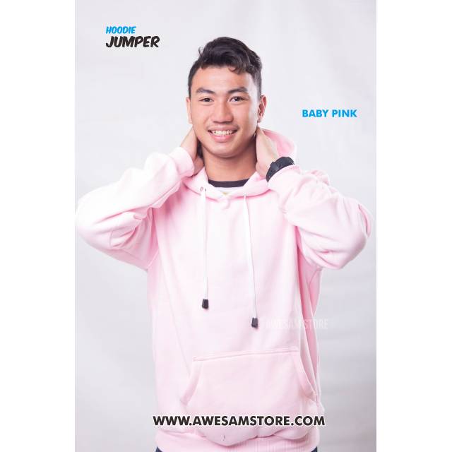 baby pink zip up hoodie