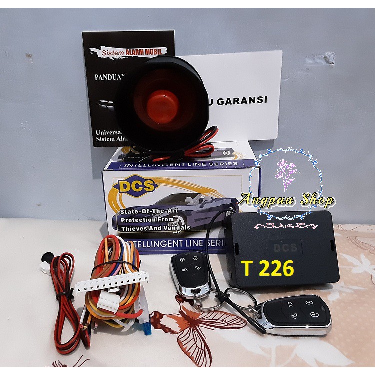 TERMURAH  Car Alarm Mobil DCS KOMPLIT T207 T245 T226 T289 T291 suara TUK TUK Original Universal Semua Mobil 12V